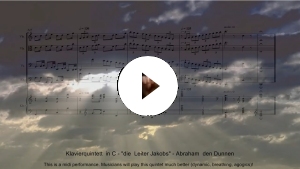 Klavierquintett "die Jakobsleiter" - Komposition von Abraham den Dunnen