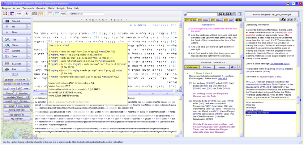 J.L.A. Thenach program - own information files